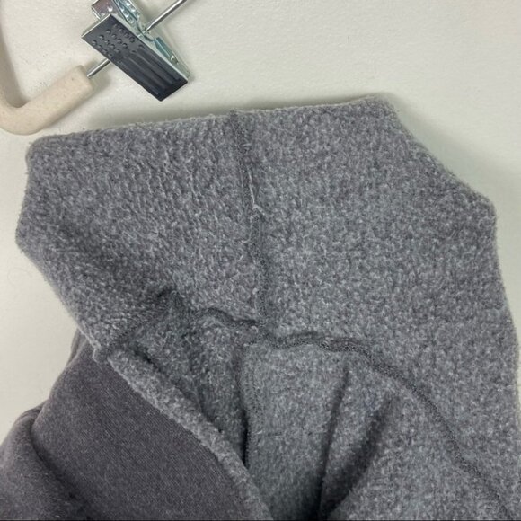 Asics Fleece Jogger Track Pants Size Small Heathered Steel Grey Warm Up Lounge S - Picture 9 of 13